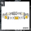 #352 Luxury Yellow Artificial Gem S925 Sterling Silver Bracelet