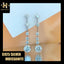 #401 3-6Carat Moissanite Earing S925 Sterling Silver