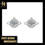 #49 Cute 1Carat Moissanite Ear Stud Earing S925 Sterling Silver