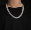 #466 60cm All Moissanite Necklace for Men S925 Sterling Silver