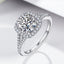 #408 Gorgeous 2-3Carat Moissanite Ring Halo S925 Sterling Silver