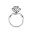 #252 2carat Moissanite Flower Ring 925 Sterling Silver