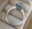 #61 1-3ct Round Halo Moissanite Ring S925 Sterling Silver