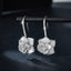 #499 Gorgeous All Moissanite Flower Dangle Earring S925 Sterling Silver Necklace Ring