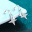 #140 Star Design Moissanite Dangle Earing S925 Sterling Silver