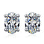 #150 Gorgeous Oval 1-2Carat Moissanite Ear Stud S925 Sterling Silver