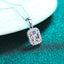 #149 Gorgeous Emerald Cut Moissanite Necklace S925 Sterling Silver