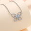 #165 Butterfly Design Moissanite Necklace S925 Sterling Silver