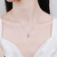 #149 Gorgeous Emerald Cut Moissanite Necklace S925 Sterling Silver