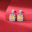 # 219 Luxury Yellow Artificial Gem Earing S925 Sterling Silver