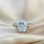 #448 1-3Carat  Oval Moissanite Ring S925 Sterling Silver