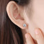 #139 Crown Moissanite Ear Stud S925 Sterling Silver