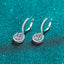 #148 Gorgeous Halo 2ct Moissanite Dangle Earring S925 Sterling Silver