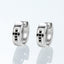 #539 All Moissanite Cross Ear Stud Earring S925 Sterling Silver For Men and Women