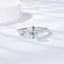 #57 Gorgeous 2Carat Oval All Moissanite Stone Women Ring S925 Sterling Silver