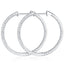 #502 Gorgeous Diameter 5cm All Moissanite Hoop Earing S925 Sterling Silver