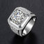 # 284 1-10Carat Man Moissanite Ring S925 Sterling Silver Fix Band