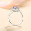 #169  1-2Carat Oval Moissanite Women Ring S925 Sterling Silver