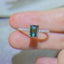 #313 1Carat Emerald Cut Moissanite Ring S925 Sterling Silver